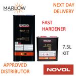 NOVOL SPECTRAL KLAR 565 VHS  LACQUER + H6115 FAST HARDENER 7.5LTR KIT