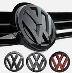 2x Front Grill Car Badges Emblems Rear Badge Replaced for Polo 6R 6C 2006-2018