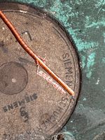 1 meter  1950 1.56mm Siemens solid copper cable speaker  vintage enameled wire