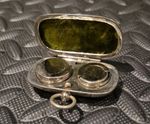 Vintage  Double Sovereign Coin Holder,Silver Plated.For Full & Halfs Spring Load