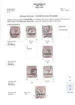 BRITISH LEVANT QV 12pi on 2s6d Lilac SG3a Cancellation Study 37 Items Cat:£1400+