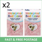 2x Waterproof Bed Cover for kids and small children | mattress protector sheet