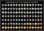 Emperors of the Roman Empire A3 Coin Poster