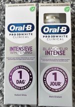 Oral-B Pro 3D White Clinical Intensive Radiant white Toothpaste x 2 exp 9/26