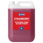 TRICA Strawberry Slush Syrup 5L Glycerol Free Slush Machines Drink Blend Pack