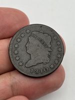 1810 Classic Head Large Cent Brown Old U.S. 1c Copper Coin