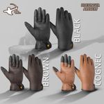 Leather Archery Glove with Thumb protection | Left , Right or Full pair 3 colors