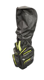 MotoCaddy Dry Series 2025 Model Waterproof Cart Bag, 14-Way Divider, Grey & Lime
