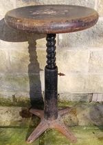 Antique Singer Simanco Adjustable Stool machinist original factory Spring Back