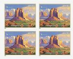 Priority Stamps (not Forever) $8.95 value^Sheet of 4-Monument Valley - $35.80 