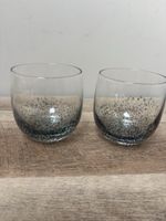 Denby Energy Jet Black Tumbler Flat 10oz Textured Bottom  X 2