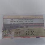 TICKET STUB -ARSENAL V MANCHESTER UNITED - PREMIER LEAGUE- AUGUST 1999