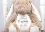Personalised Mother's day Teddy Keepsake Gift, Rabbit personalised gift brown