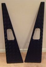 LAND ROVER DEFENDER 90/110 BLACK CHEQUER WING TOPS  *** BRAND NEW, PUMA STYLE