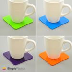 Coloured Acrylic Drinks Coasters - Round or Square - Gloss or Matte - Perspex®