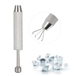 4 Prong Jewelery Tweezers Piercing Holder Grabber Ball Pick-Up Holder Tool UK