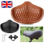 Bike Noseless Seat Comfort Extra Wide Big Bum Bicycle Sporty Soft Saddle