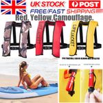 UK Inflatable Adult Life Jacket Adult Life Vest for Water Sports Fishing TPU.