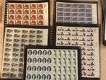 United States Postage Stamps- 28 Unique Sheets Of Mint Never Hinged Stamps