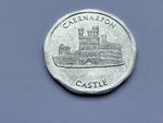 CAERNARFON CASTLE 50 PENCE NATIONAL TRANSPORT TOKEN
