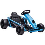 HOMCOM 24V Electric Go Kart for Kids with Music, Horn Honking, Slow Start