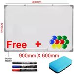 Magnetic Whiteboard Large 900x600 White Board Dry Wipe Notice Office School Home
