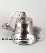 Antique Brass Wall Bell Nickel Vintage Ship School Pub Last Order Dinner Door 3"