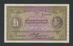 MALTA  £1 note 1939 KGVI Krause 14 Banknotes