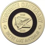 Vegemite Centenary Black 2023 Two Dollar Coloured Coin $2 Australia Rare - Circ