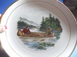 GREECE IONIA HELLAS Collectors Porcelain Plate HUNTING FOR DEER Currier And Ives