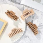 Matte Geometric Hair Claw Clips Strong Hold Thick Hair Fashion Accessory