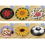 Hook and loop rug, shaped rug for beginners, for self-hooking, rug latch hook