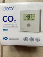 Deta 1142 CO2 Carbon Dioxide & Temperature Monitor, White, Pack of 6