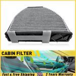 Fit Mercedes E-Class Carbon Cabin Pollen Filter Set of 1 W212 A207 C207 S212 GLK