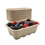 Nutley's Pulp Fibre Fruit Punnets, Biodegradable, Compostable, Recycled 500g