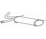 Rear Exhaust Silencer Back Box for Fiat Ducato 120 MultiJet 2.3 (2006-2012)