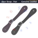 Spur Strap - Pair Horse Riding Genuine Leather Equestrian UK Stock High-Quality