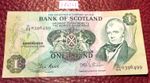 Bank of Scotland Pound Note D/64 0396499, 9/11/1984 D.B. Patullo - JOB LOT 10011