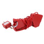 Adjustable Cable Lock 2.4 Meters Fadeless Sturdy Durable Stainless Steel Cor+AM9