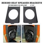 Behind Seat Speaker Brackets for 1973-1987 Chevy C10 Squarebody for 6x9 Speakers