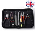 JEWELLERY MAKING CRAFT SET REPAIR TOOL CUTTER SCISSORS TWEEZERS GIFT KIT 8 PIECE
