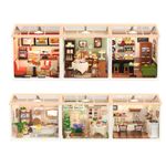 Rolife 6Kits New DIY Miniature House LED Building Toy Adult Miniature House Gift