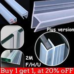 2M F/H Shape Bath Door Shower Screen Enclosure Seal Strip for Glass 6/8/10/12mm`