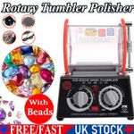3KG Rotary Tumbler Jewelry Polisher Finisher Machine Stone Coin + Polishing Bead