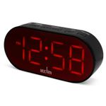 Acctim Jared Wireless LED Digital Alarm Clock Battery or AC Power
