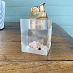 Vintage Lucite Table Lighter Sea Theme