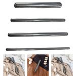 Non Stick Stainless Steel Rolling Pin Durable Compact Pastry Roller Kitchen