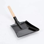 Ash Shovel Muddy Hands Large Dustpan 9" Black Metal Steel Fireplace Coal Ash Sho