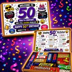 50th Birthday Chocolate Poem Box, Gift, Present