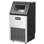 HOMCOM Freestanding Ice Machine with 45kg/24H Capacity, Commercial Ice Maker